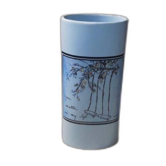 You Matter in My Life Vase Blue ~Flavia~ - Picture 1 of 9